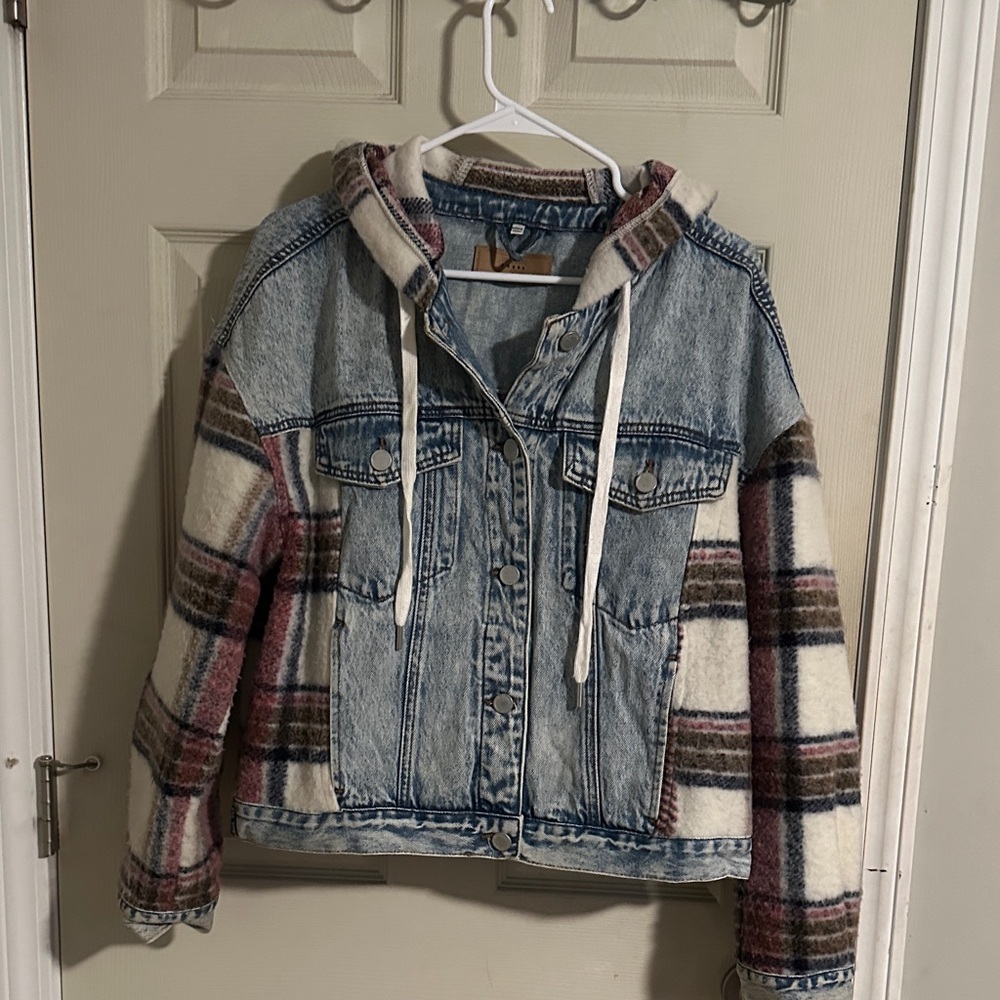 Blank NYC Made for Free People Light Blue Denim Jacket